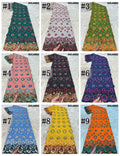3D embroidery cotton lace with stones