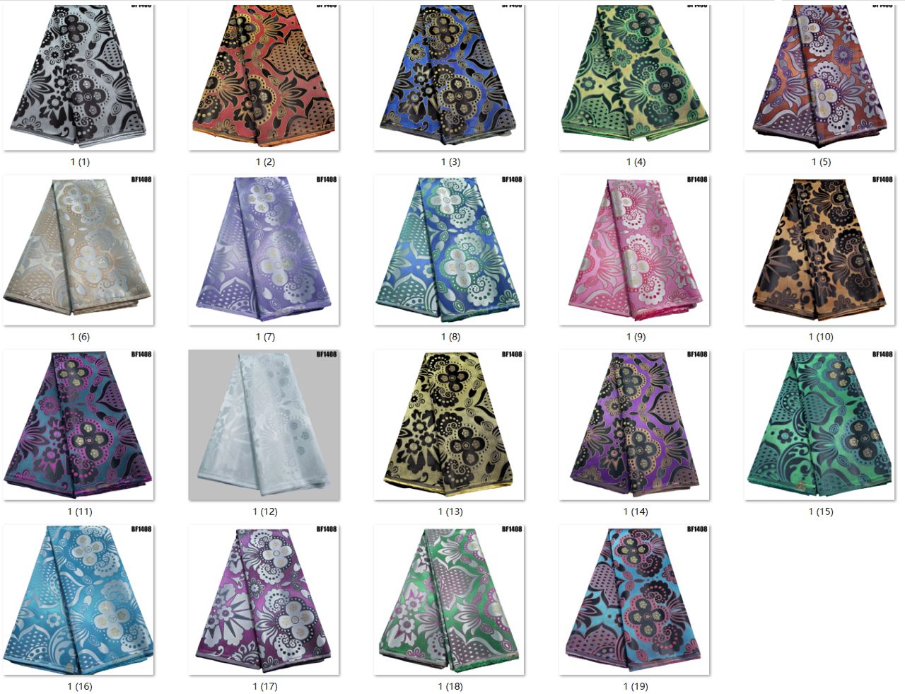 Damask Jacquard Brocade Fabric