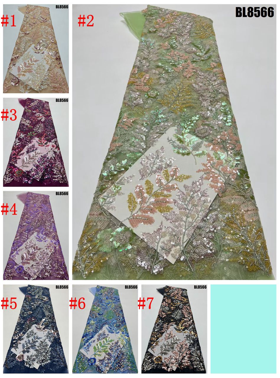 Handmade beaded fabric