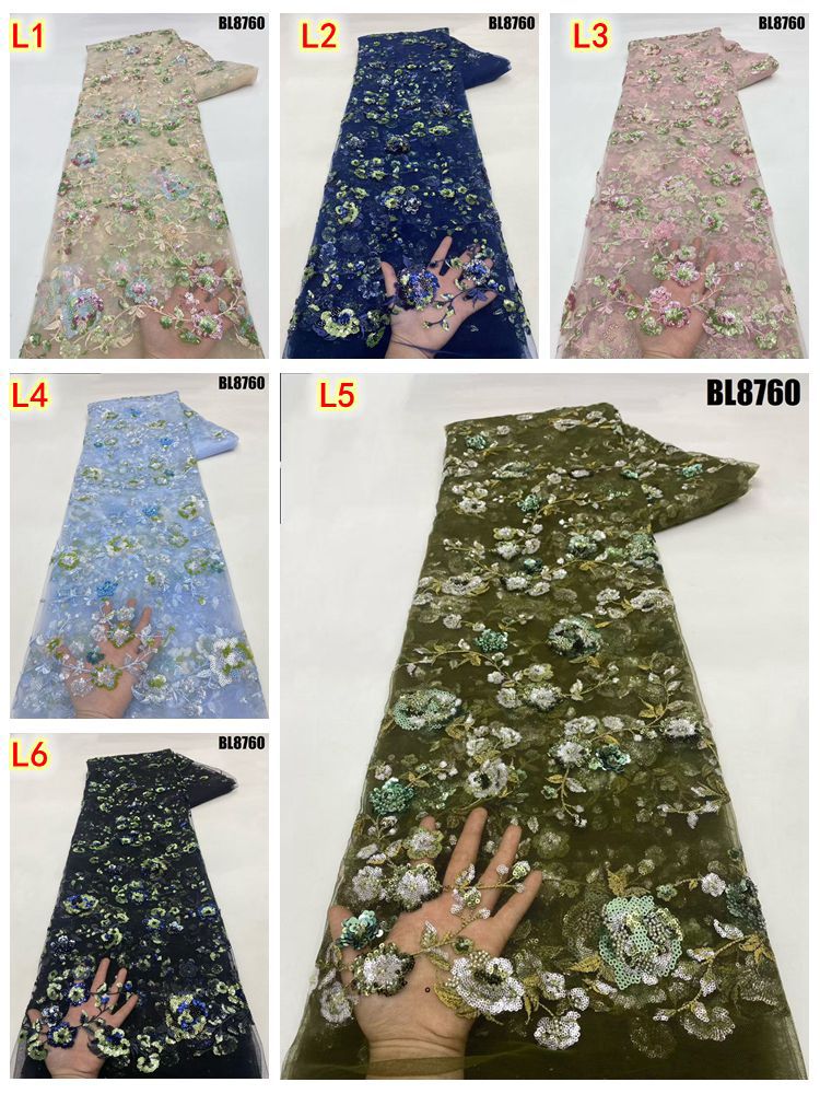 Handmade beaded fabric