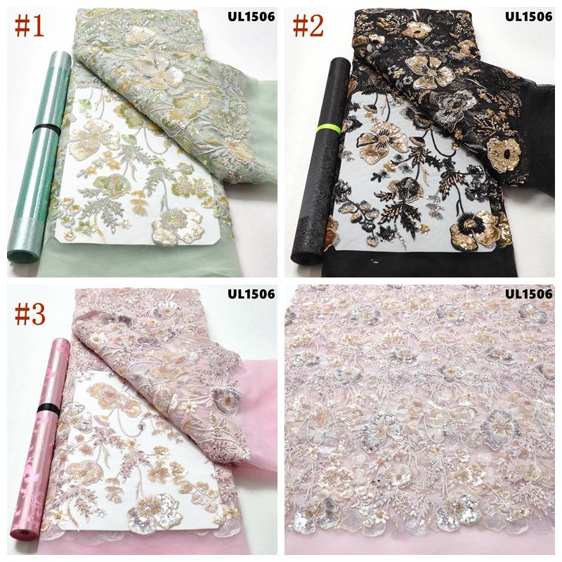 BEADED LACE FABRIC