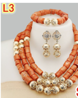 JEWELRY SET- CORAL BEAD