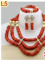 JEWELRY SET- CORAL BEAD