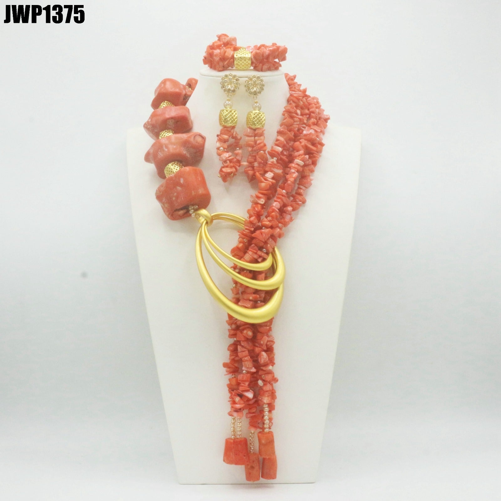 JEWELRY SET- CORAL BEAD