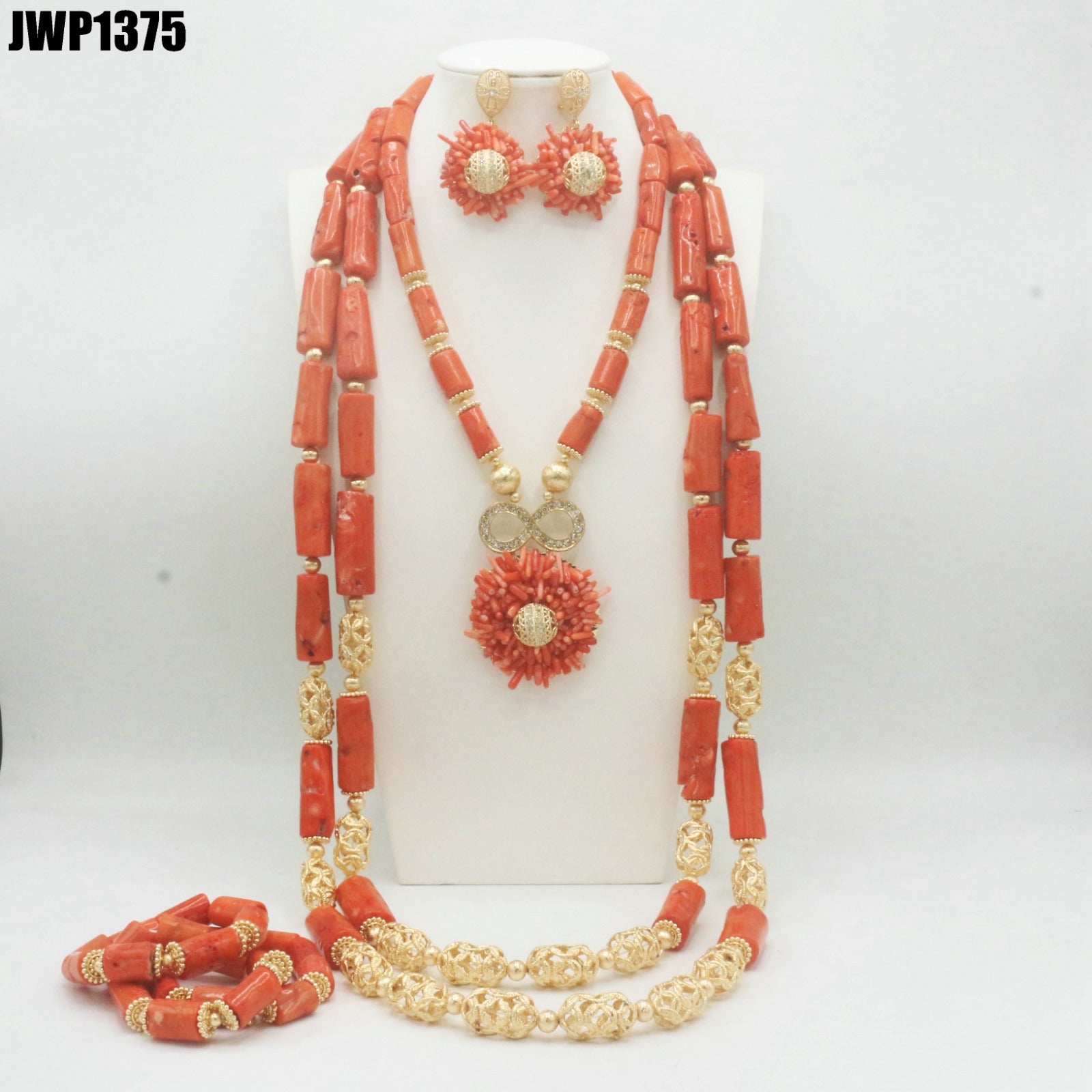 JEWELRY SET- CORAL BEAD